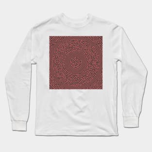 Circular Turing Pattern (Rose Gold) Long Sleeve T-Shirt